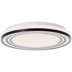 Lampada da soffitto nera moderna, Merlijn, 24W, 3000K LED