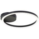 Lampada da soffitto nera design, Maladon, 12W, 4000K LED