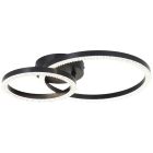 Lampada da soffitto nera design, Maladon, 20W, 4000K LED