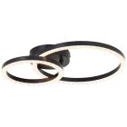 Lampada da soffitto nera design, Maladon, 22W, 3000K LED