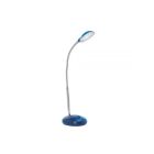 Lampada da scrivania blu in plastica, Marenthe, 2W, 6000K LED, con interruttore