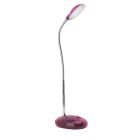 Lampada da scrivania rosa in plastica, Marenthe, 2W, 6000K LED, con interruttore