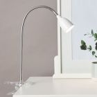 Faretto con pinza bianco in plastica, Kit, 2,4W, 3000K LED, con interruttore