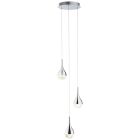 Lampada a sospensione cromata classica, Emma, 5W, 3000K LED