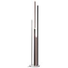 Lampada da terra argenta moderna, Olivia, 4W, 3000K LED, con interruttore