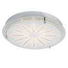 Applique da parete cromata in vetro, Danae, 15W, 3000K LED