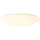 Lampada da soffitto bianca design, Djalissa, 60W, bianco regolabile tra caldo e freddo LED, con telecomando