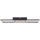 Lampada da soffitto nera design, Wahiba, 24W, 3000K LED