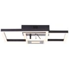 Lampada da soffitto nera design, Volkert, 22W, 3000K LED