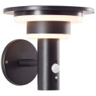 Applique da esterno solare nera moderna, Lonneke, 3W, 3000K LED, IP44