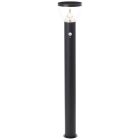 Lampione da giardino solare nero moderno, Saar, 3W, 3000K LED, IP44