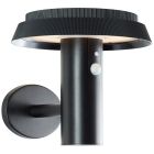 Applique da esterno solare nera metallo, Ridvan, 4W, 3000K LED, IP44