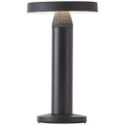 Lampada da tavolo ricaricabile nera metallo, Kubilay, 2W, 4000K LED, IP44, con interruttore