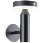 Applique da esterno solare nera metallo, Kubilay, 3W, 4000K LED, IP44