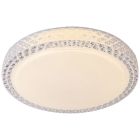 Plafoniera bianca design, Baki, 60W, colore regolabile LED, con telecomando