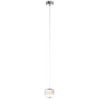 Lampada a sospensione cromata design, Emmely, 7W, 3000K LED
