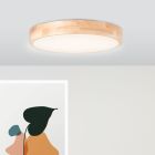 Lampada da soffitto da bagno legno rustica, Kavish, IP44