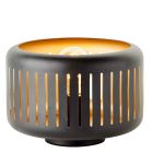 Lampada da tavolo nera industriale, Veronika, con interruttore