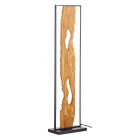 Lampada da terra marrone rustica, Raynor, 20W, 3000K LED, con interruttore