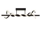 Lampada da soffitto nera moderna, Quang, 16W, 3000K LED