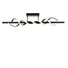 Lampada da soffitto nera moderna, Quang, 20W, 3000K LED