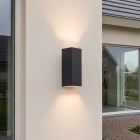 Lampada da parete up down nera in alluminio, Dion, 8W, 3000K LED, IP54