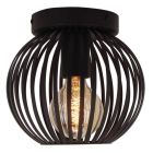 Lampada da soffitto nera industriale, Lieve