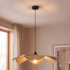 Lampada a sospensione beige rustica, Vere
