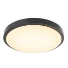 Plafoniera nera in plastica, Kos, 22W, 3000K LED