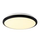 Plafoniera nera in plastica, Joachim, 24W, 3000K LED