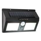 Applique da esterno solare nera in plastica, Albert, 8W, 6000K LED, IP65