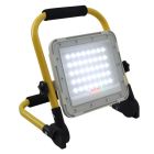 Luce da lavoro ricaricabile gialla in alluminio, Hilmi, 60W, 6500K LED, IP44, con interruttore