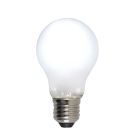 Lampadina LED Olucia E27 dimmerabile, A60, 5w, Vetro bianco, 6500k