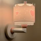 Applique da parete per bambini rosa in plastica, Queen