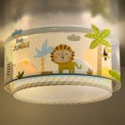 Lampada da soffitto per bambini multicolore in plastica, Jungle