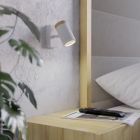 Faretto da parete bianco in acciaio, Conradus, IP44