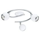 Faretto da soffitto cromato in acciaio, Anissa