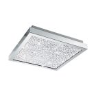 Lampada da soffitto cromata in vetro, Aarnoud, 16W, 4000K LED