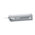 Luce sottopensile cucina cromata in acciaio, Karl, con interruttore