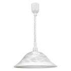 Lampada a sospensione bianca in vetro, Klaas
