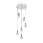 Lampada a sospensione in nichel in vetro, Kik