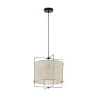 Lampada a sospensione beige in tessuto, Annegien