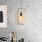 Lampada a sospensione in legno, Olaf
