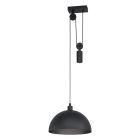 Lampada a sospensione nera in acciaio, Yvette
