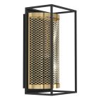 Applique da parete nera in alluminio, Mauricio