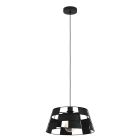 Lampada a sospensione nera in alluminio, Nelly