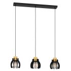 Lampada a sospensione nera in alluminio, Redouan