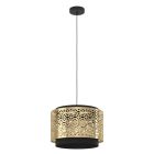 Lampada a sospensione in ottone in acciaio, Quincy