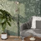 Lampada da terra marrone in acciaio, Tjitte, con interruttore