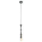 Lampada a sospensione in legno nera, Abel